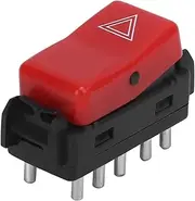 BHUTMPJK Red Hazard Light Emergency Warning Flasher Switch Button 1248200110 Fit for Mercedes W201 W124 W202 300CE 1982-1993 Car Accessaries