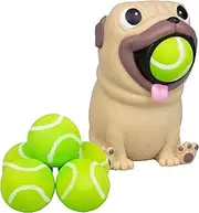 Hog Wild Pug Popper Toy - Shoot Foam Balls Up to 20 Feet - 6 Balls Included - Age 4+