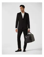 [Politix] Travel Jersey Tailored Jacket in Black
