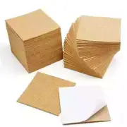 80 Pcs Self Adhesive Square Cork Sheets 4x4 Inch for DIY Crafts