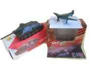 WWII SU100 Tank Model Scale 1:43+YAK3 Air Fighter Scale 1:72/Boxes/USSR/Vintage