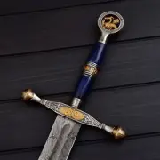 Hand Forged Viking Sword Damascus Steel Sharp Battle Ready Medieval With Sheath