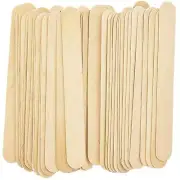 100 Pcs Wax Applicator Sticks Wood Craft Wax Spatulas for Hair Removal Face Leg
