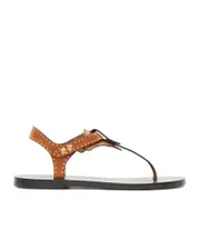 Isabel Marant Jooni Thong Strapped Flat Sandals 37 brown