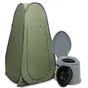 6L Outdoor Portable Toilet&Camping Potty Caravan Travel Camp Boating Green Tent