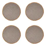4x Maxwell & Williams Table Accents Placemat Dining Mat 38cm Round Grey Natural