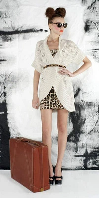 Alice + Olivia Pointelle Cara Cocoon Cardigan XS 0 2 US