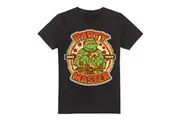 Teenage Mutant Ninja Turtles Mens Mikey Party Master T-Shirt (Black) - UTTV6322