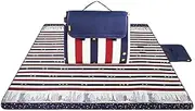 Picnic Blankets, Extra Large Picnic Blanket for 4-6 Adults, Waterproof & Washable Picnic mat Great for Outdoors, Beach, Camping(E)
