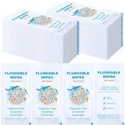 80 Pack Wet Wipes Bulk Hand Individually Wrapped Wipes Flushable Pack for Adu...