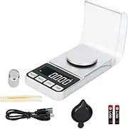 VITSOL Rechargeable High Precision Digital Milligram Scale 100g/0.001g Jewelry Scale, Gram Scale, Pocket Scale, Food Scale for Powder Medicine, Gold, Gem, Reloading, with 50g Calibration Weigh