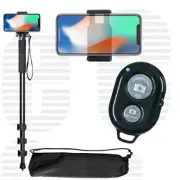 Selfie Stick Monopod 72" Bluetooth Remote Portable for iPhone and Android Phones