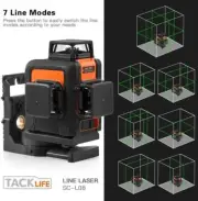 SC-L08 - 3D Green Beam Laser Level with 3 x 360 ° Planes Auxiliary Stand