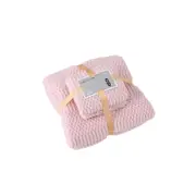 2 pcs Ultra Soft Towel Set Quick Drying for Fitness Bathroom Sports-Pink