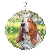 Basset Hound Dog Breed Wind Spinner, yard decoration, dog wind spinner