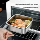 Double-sided Electrolysis Crisper Box Oven-safe Food Container Stainless Steel