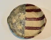 Sally Watson Pottery Handmade Signed Flag Bowl With Handles NEW