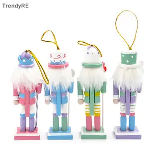 時尚卡通核桃士兵樂隊娃娃微型 12.5 厘米胡桃夾子木偶擺件桌面裝飾聖誕派對用品 RE