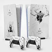 PS5 Skin Gear 1 Sticker for PlayStation 5 Console and Controller Digital Standard Edition Gear 1 PS5 Skin (2 Controllers)