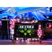 DIY RGB LED Clock Six Digital Tube Clock Room Atmosphere Clock Desk Accessories