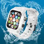 軍規三防保護殼+錶帶 適用於蘋果手錶APPLEWATCH防水殼潛水錶帶套裝42MM/44MM錶殼套裝