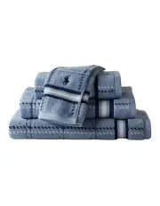 [Ralph Lauren Home] Dillon Windowpane Bath Towel in Blue