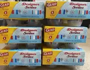Lot of 12 Designer Series Food Containers GLAD Mini Round Storage + Lids 4oz
