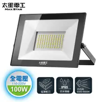 在飛比找PChome24h購物優惠-【太星電工】100WLED防水投射燈(110V-220V)白