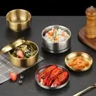 304 Stainless Steel Rice Bowl with Lids Soup Container Pickled Vegetables