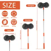 Car Wash Mop Brush with Long Handle 360° Rotating Car Wash Mop Retractable AU/}