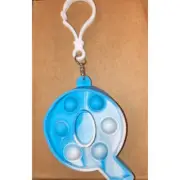 Letter Q” Pop Toy Fidget Toy Keychain