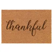 Coir Door Mat Entry Doormat Thankful