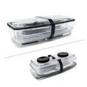 Amber Mini Light Bar Clear Lens 10 Flash Patterns Replacement For Buyers 8891050