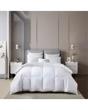Serta 400 Thread Count Cotton Sateen European Goose Down All Seasons Comforter