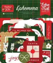 Echo Park Ephemera-Icons, Christmas Joy (Pack of 3)