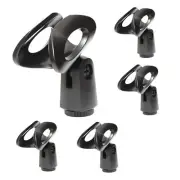 5* 180° Universal Microphone Clips Clamp Holder For Wired / Wireless Mic Stand