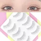 1 Set Fake Eyelashes Scentless Charming V-shaped Black False Extension Eyelashes