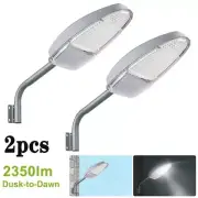 2x Outdoor LED Yard Street Light Dusk to Dawn Light Waterproof Security Lighting