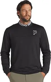 Men's Cloudspun Patch Crewneck, Puma Black Heather, XX-Large