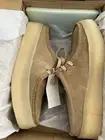 Clarks Originals Wallabeecup Lo Leather Light Tan Casual Shoes 68636 Women's 10
