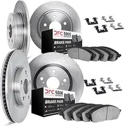 [Dynamic Friction Company] Front and Rear Brakes and Rotors| Hardware Included| Front and Rear 5000 Advanced Brake Pads and Rotors Kit| Fits 2016-2017 Hyundai Veloster