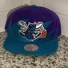 Mitchell & Ness NBA Charlotte Hornets Sharktooth Teal & Purple Snapback Hat OSFM