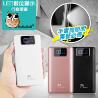 在飛比找momo購物網優惠-【貓頭鷹】18000++ LED數位冷光面板 輕薄行動電源