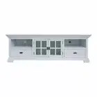 French Provincial Furniture TV Unit Entertainment Stand in White