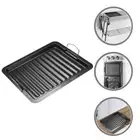 Grill Pan Bbq Pans for Grilling Cookware Skillet Stovetop Enamel