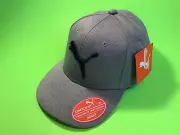 PUMA Stretch Fit Adult Hat Size L/XL Gray w/Black NEW