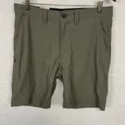 prAna Alameda Shorts Men’s 32x9 Slate Green Stretch Outdoors NWT