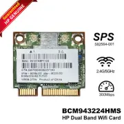 Lot x 5 HP BCM943224HMS Dual Band Wireless Half Mini PCI-e Wifi Card 582236-002