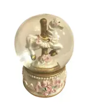 Golden Glow - Carousel Snow Globe (B)