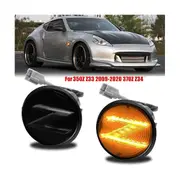 Car LED Side Marker Turn Signal Lights for 350Z Z33 2009-2020 370Z Z34 Smoky